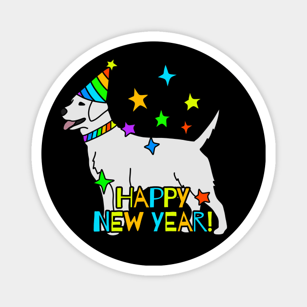 Happy New Year Magnet by Kelly Louise Art